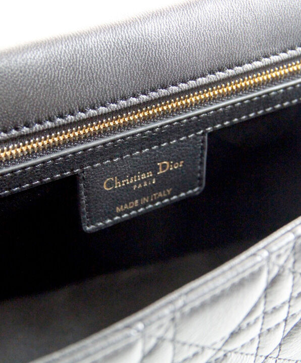 Christian Dior Large Dior Caro Bag Black